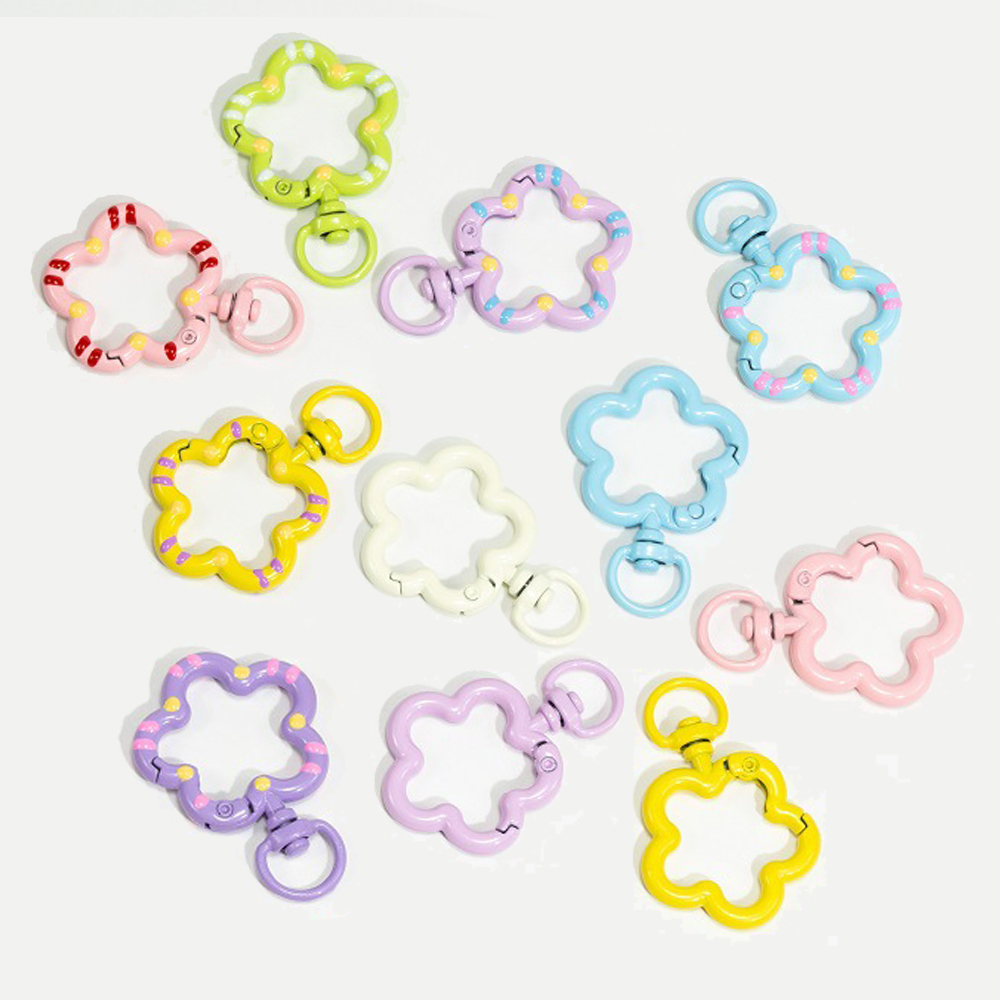 Flower Supplies - 5 pz Fiore Moschettone Trigger Clip