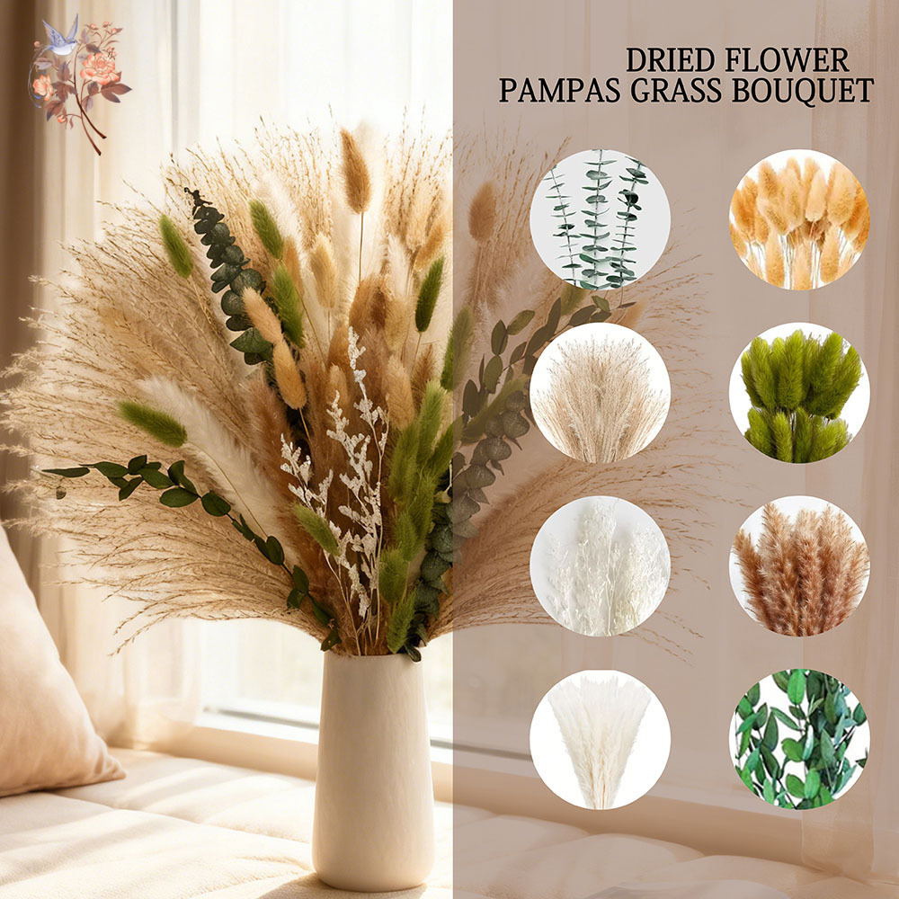 85PCS Fiori secchi naturali Pa - Dried Flower Bunch recensione e prezzo