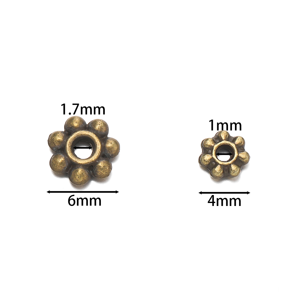 200 pz 4/6mm lega fiocco di ne - Flower Supplies recensione e prezzo